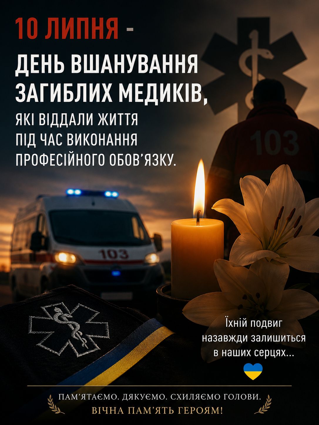 10 липня день вшанування загиблих медиків